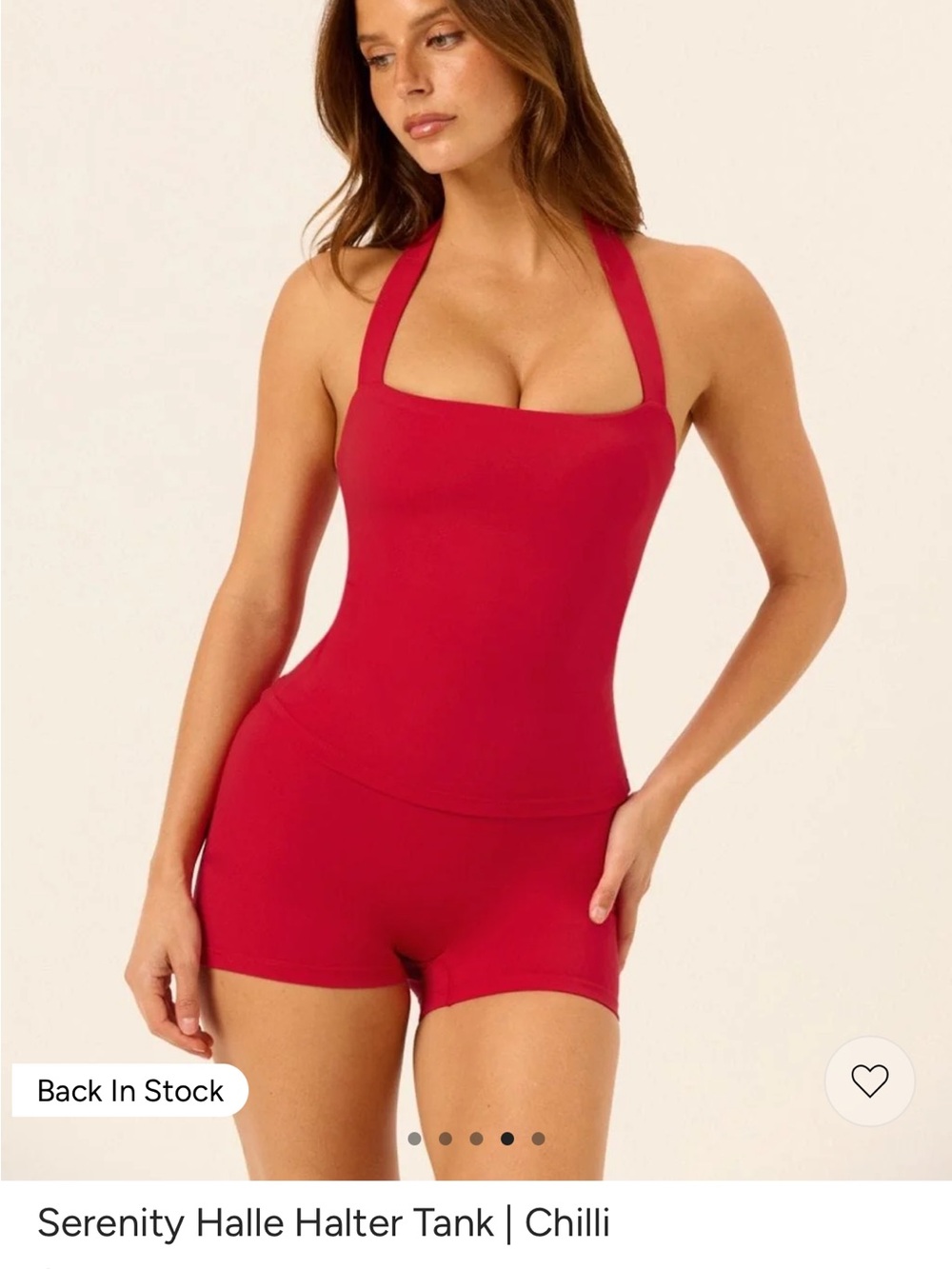 Crop Shop Boutique Chilli Red Halter Tank Top